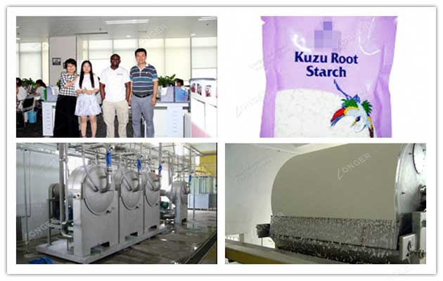 Kudzu root starch production line